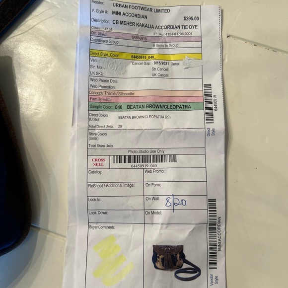 Meher Kakalia Accordion Tie Dye Mini Bag - Picture 9 of 9